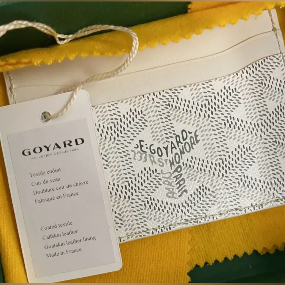 NWT Goyard Saint-Sulpice Card Wallet - White - Picture 2 of 4
